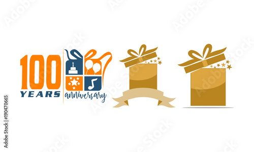Gift Box Ribbon Anniversary Set