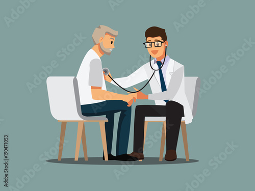 Medical doctors character Disease diagnosis
 , illustration