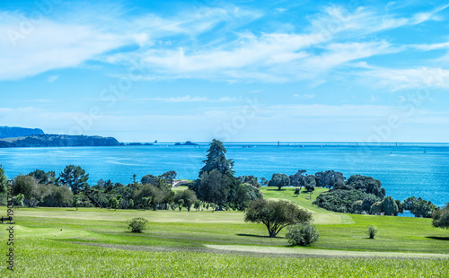 Golf course at Waitangi, New Zealand