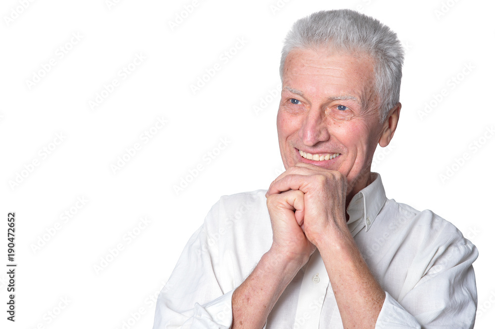 Happy senior man Happy senior man