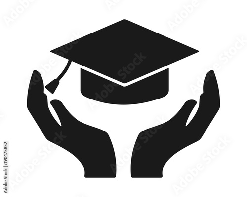 education hat image vector icon logo symbol