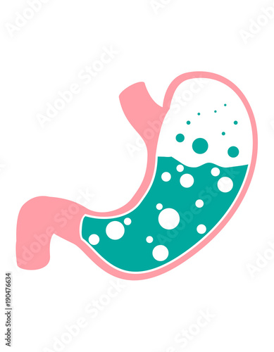 Flat vector stomach icon