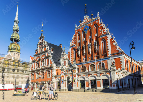 Town Hall Square in Riga, Latvia