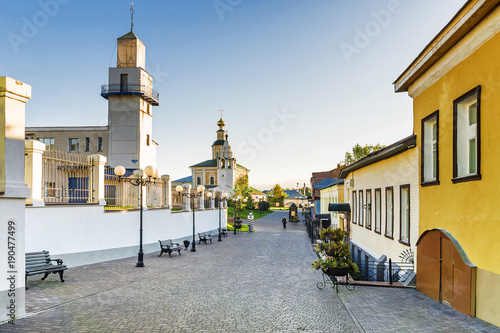 Tourist street of Vladimir. Gold ring of Russia