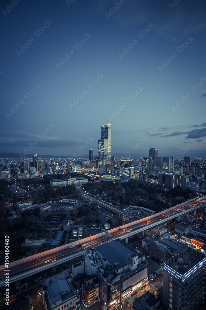 日本 都市風景 大阪