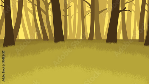 forest landscape illustration