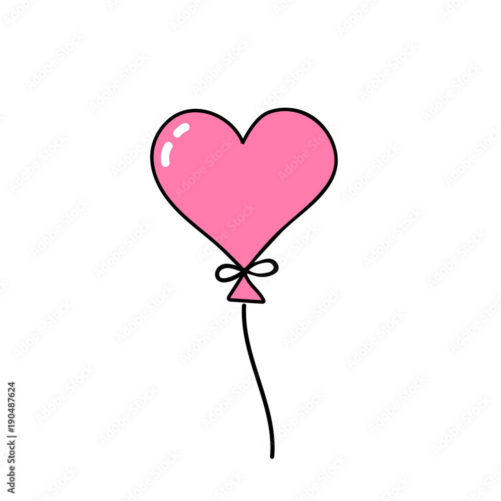 Balloon in heart shape Balloon in heart shape