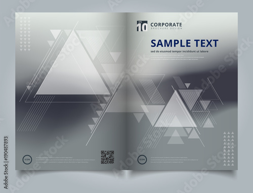 Brochure abstract blurred b...