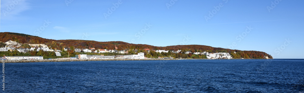Insel Rügen, Sassnitz, Panorama vom Schiff