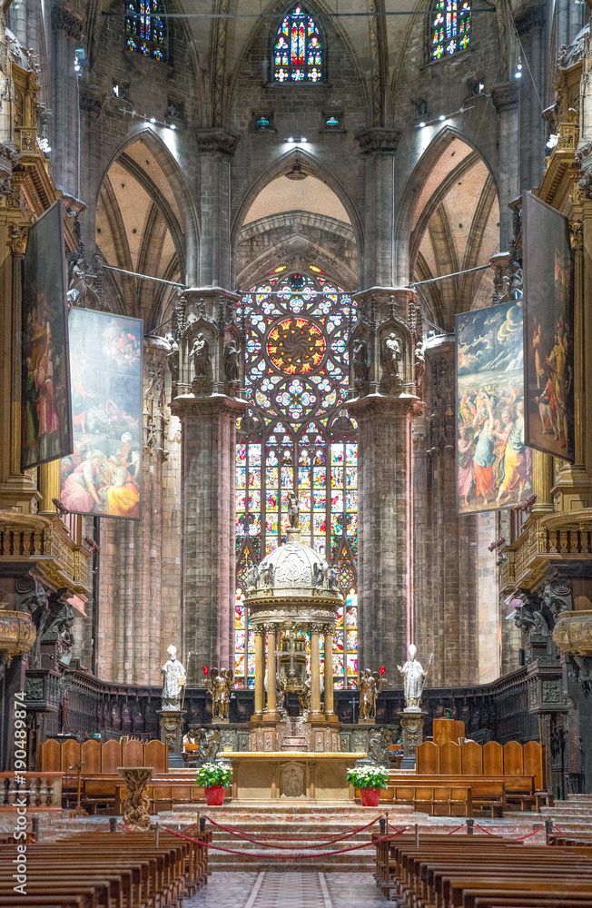 The interior of the Duomo Cathedral
