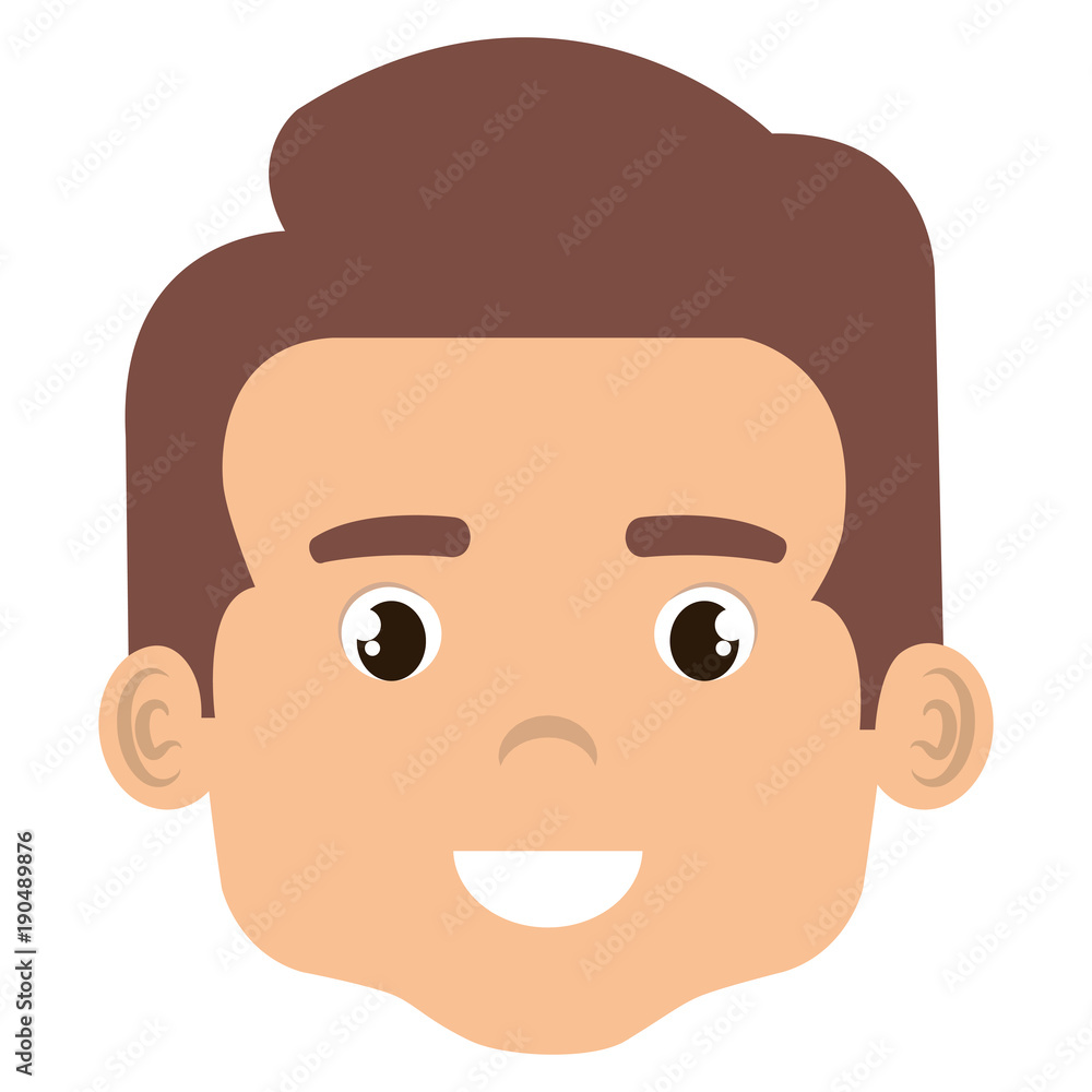 cute and little boy head vector illustration design cute and little boy head vector illustration design