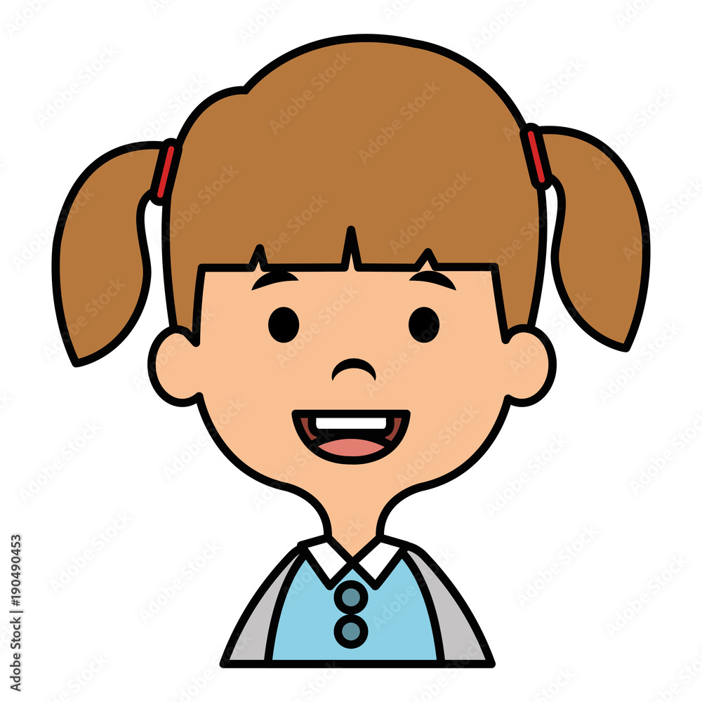 cute and little girl vector illustration design cute and little girl vector illustration design