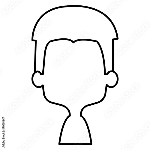 cute and little boy shirtless vector illustration design