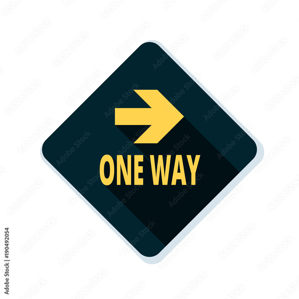 One Way Right Arrow Sign illustration One Way Right Arrow Sign illustration