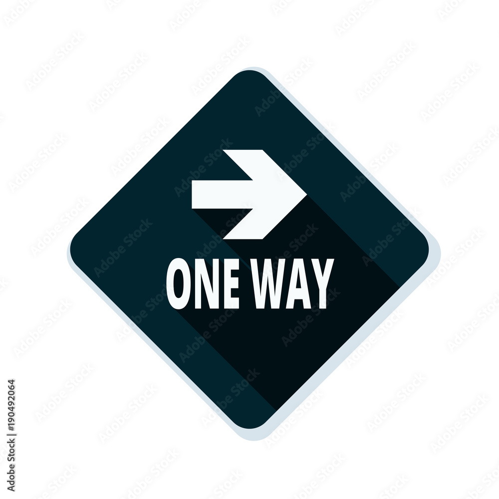 One Way Right Arrow Sign illustration One Way Right Arrow Sign illustration