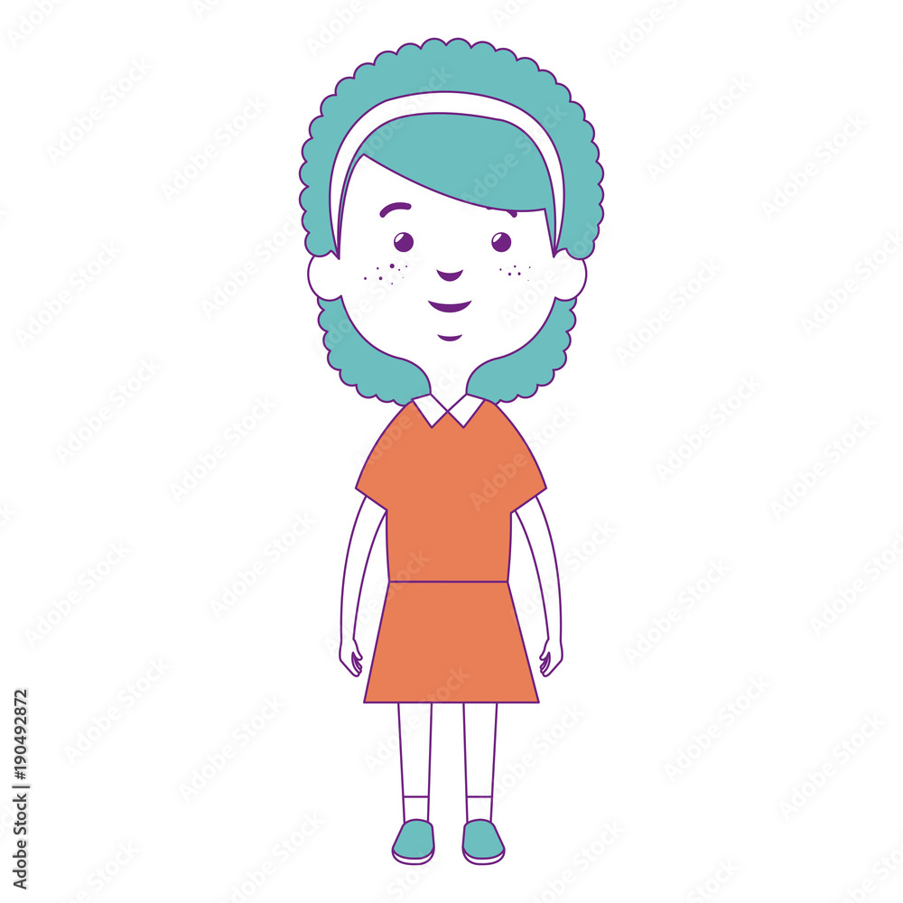 cute and little girl vector illustration design cute and little girl vector illustration design