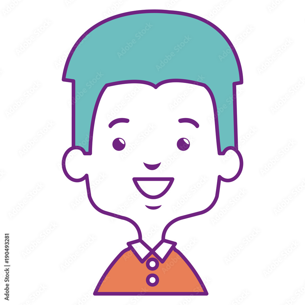 cute and little boy vector illustration design