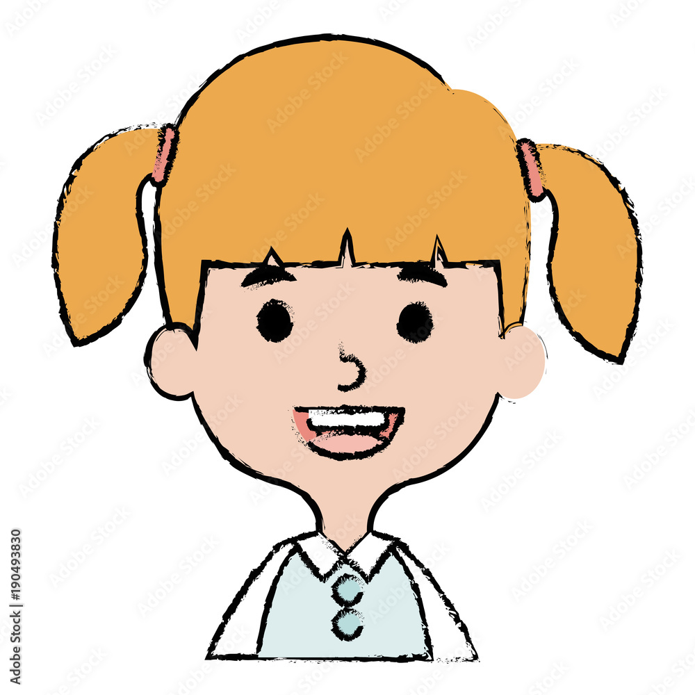 cute and little girl vector illustration design cute and little girl vector illustration design