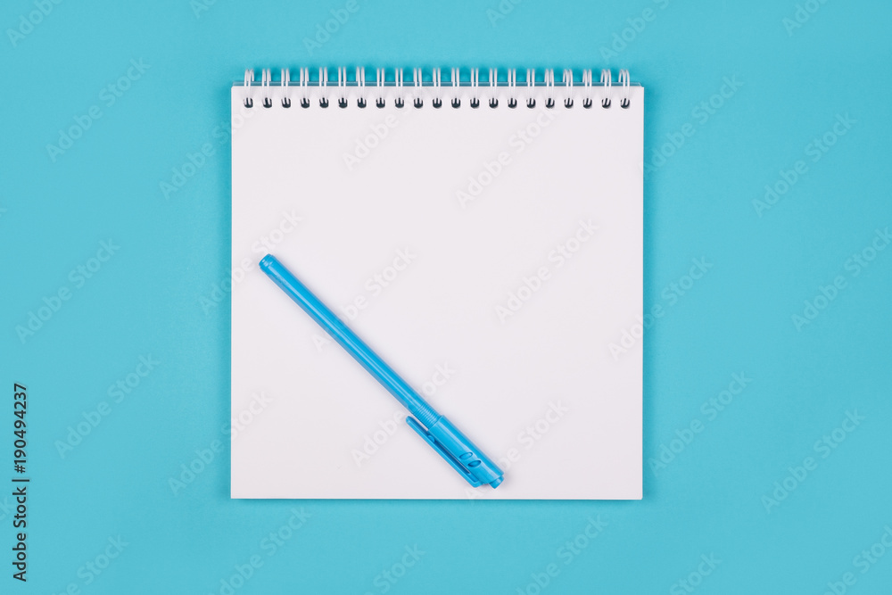 Empty white notepad Empty white notepad