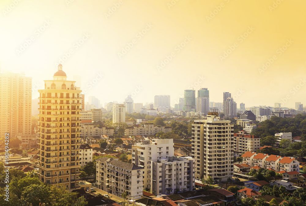 Obraz premium Skyscrapers in Penang, Malaysia