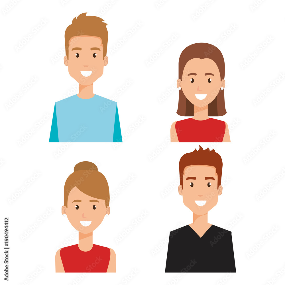 group of people avatars characters vector illustration design group of people avatars characters vector illustration design