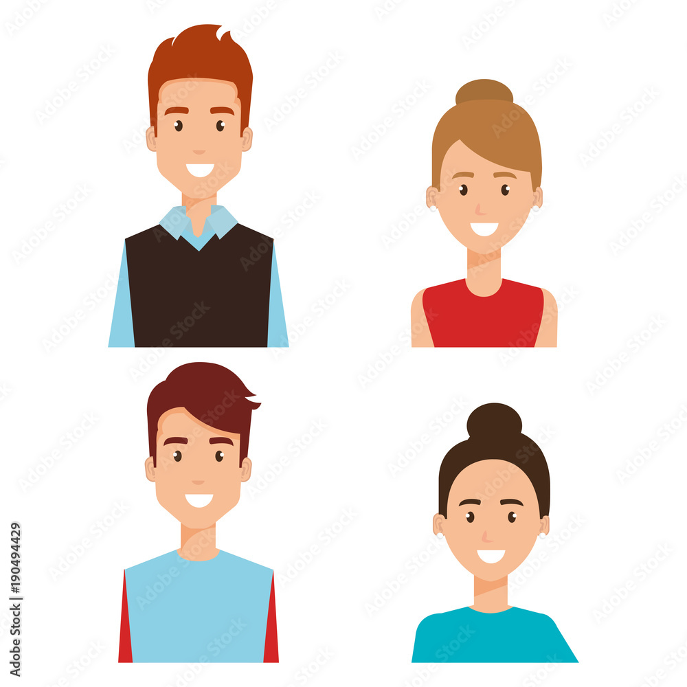 group of people avatars characters vector illustration design group of people avatars characters vector illustration design