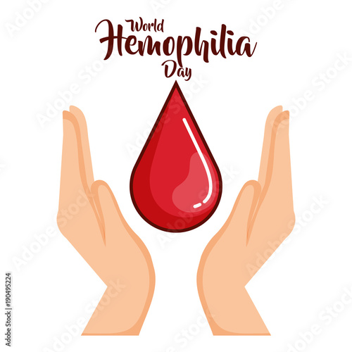 world hemophilia day icons vector illustration design
