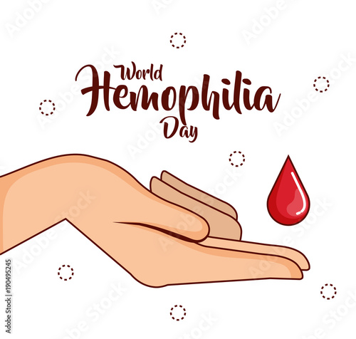 world hemophilia day icons vector illustration design