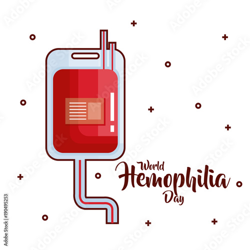 world hemophilia day icons vector illustration design