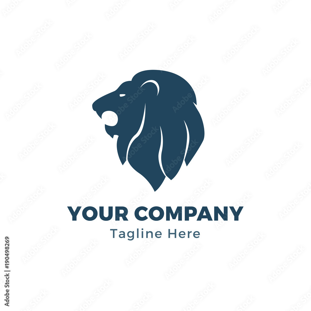 Lion Head Logo Template