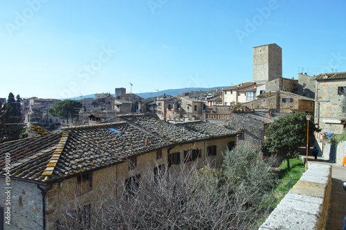 very nice villagge named san gimignano photo