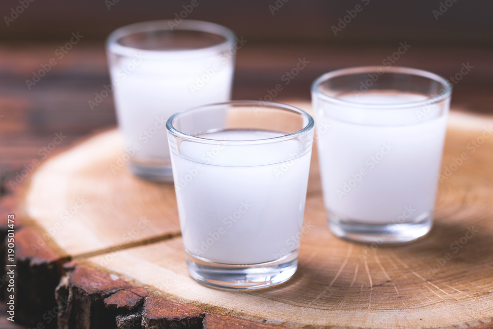 Alcohol Raki with anis. Turkish, Greek aperitif arak, Ouzo Alcohol Raki with anis. Turkish, Greek aperitif arak, Ouzo