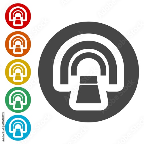 CT scan icon, CT scanner 