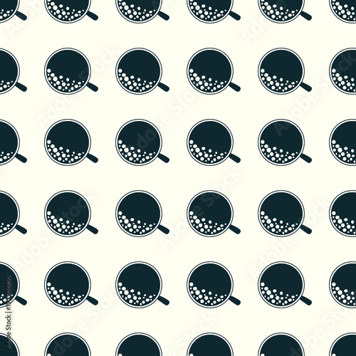 Coffee vector illustration on a seamless pattern background