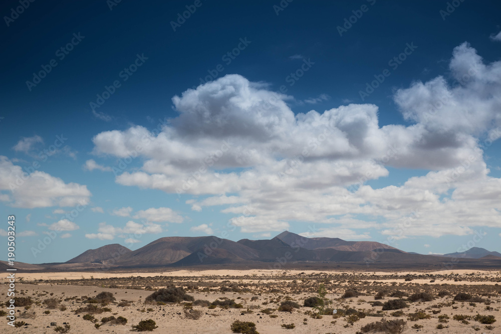 Empty desert landscape in Lanzarote, Spain. wallpaper, background. With copy space. Empty desert landscape in Lanzarote, Spain. wallpaper, background. With copy space.