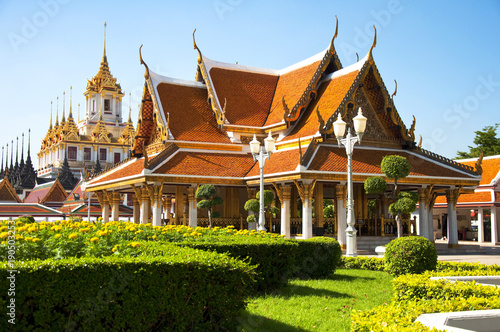 Wat Ratchanatdaram Worawihan temple at Bangkok, Thailand. 