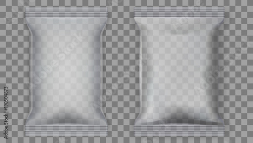Transparent Food Snack Plastic Pillow Bag