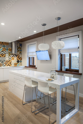 Modern kitchen in a classic house.