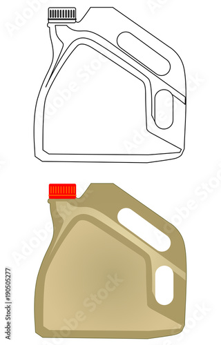 Petrol, oil, canister icon set vector eps 10