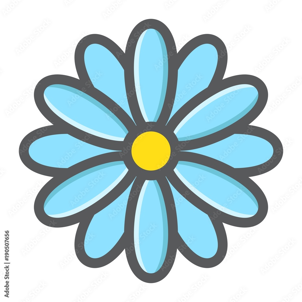 Flower filled outline icon, easter and holiday, nature sign vector graphics, a colorful line pattern on a white background, eps 10. Flower filled outline icon, easter and holiday, nature sign vector graphics, a colorful line pattern on a white background, eps 10.
