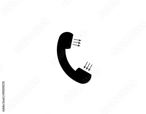 incoming and outgoing call icon/symbol 