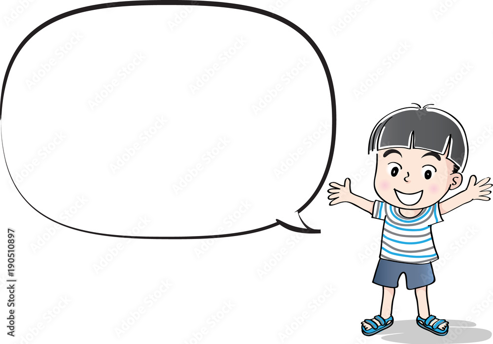 kids with speech bubble background kids with speech bubble background