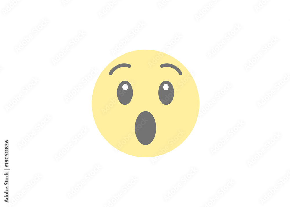 Fototapeta premium wow emoji icon