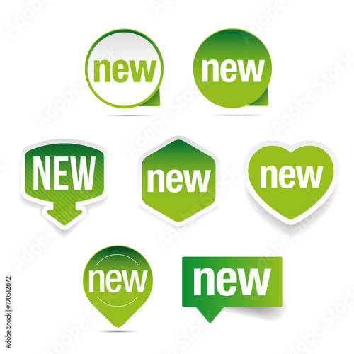 New label set sticker