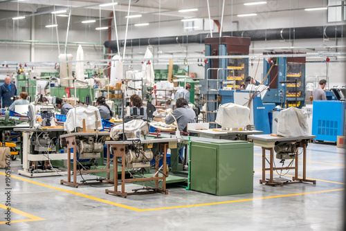 manager at a leather shoe manufacturing factory