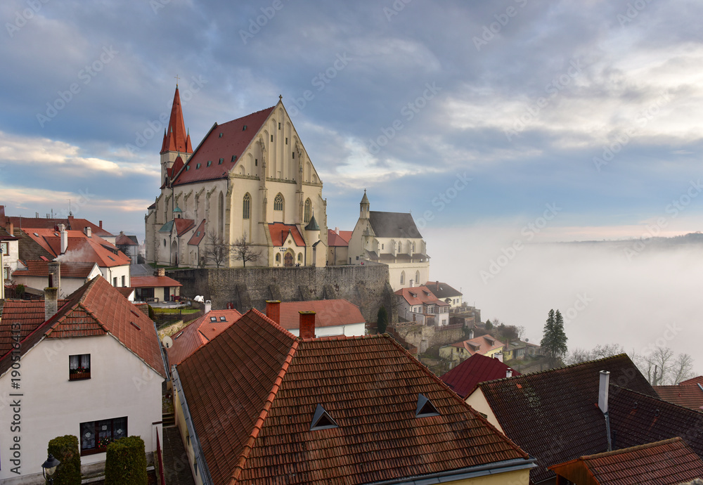 St. Nicholas' Deanery Church, built in 1348. Znojmo, South Moravia, Czech Republic. St. Nicholas' Deanery Church, built in 1348. Znojmo, South Moravia, Czech Republic.
