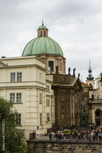 Ancient Church in the Old Town of Prague. Czech Republic