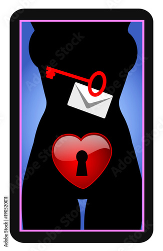 Woman sends explicit messages on smartphone. Intimate photos and secrets sent by mobile phone
