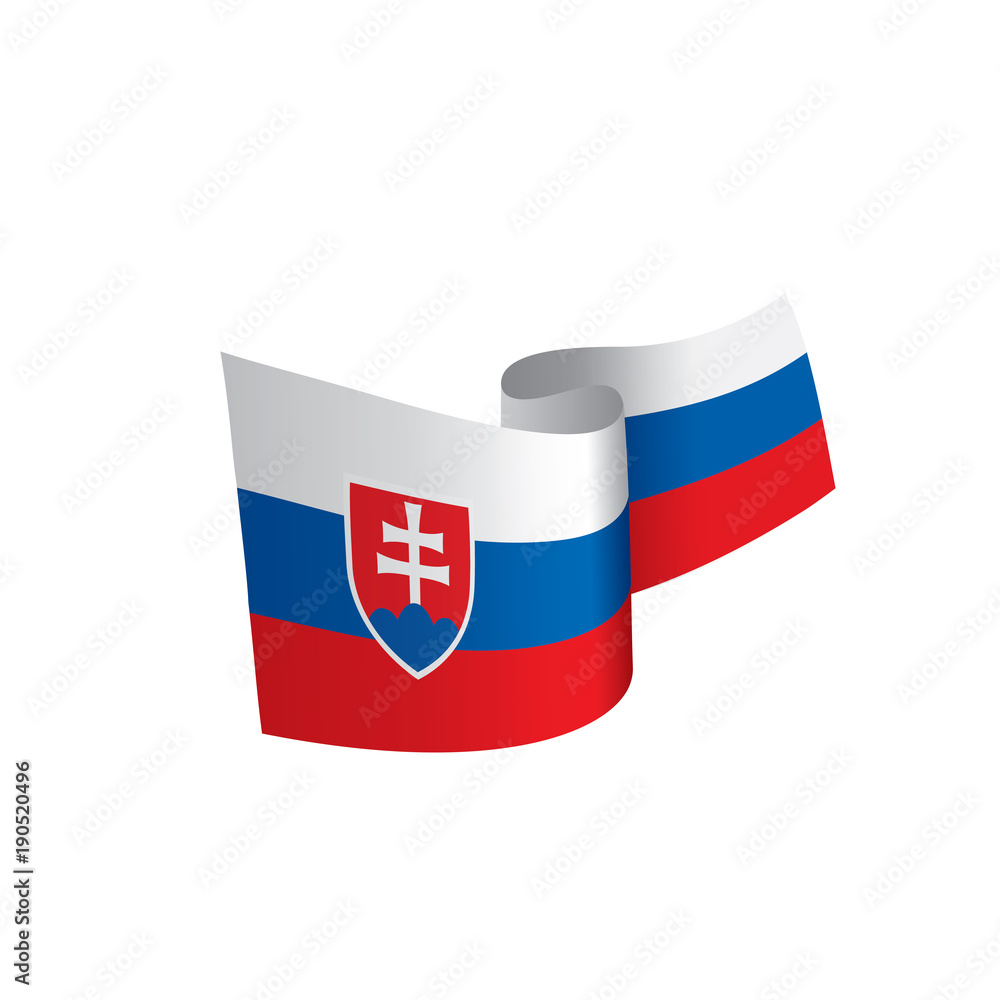 Slovakia flag, vector illustration