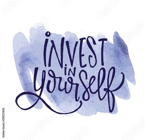 Hand drawn doodle motivation poster. Hand drawn CALLIGRAPHY. LETTERING.